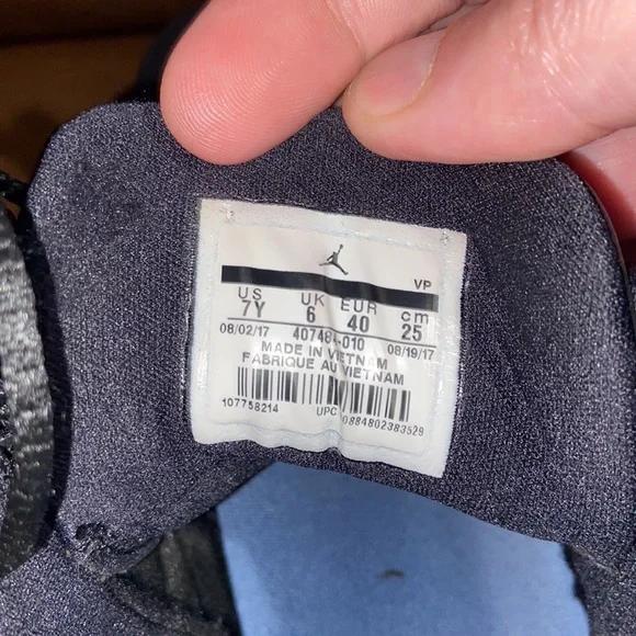 Nike Air Jordan Pro Strong Black BG Size 7Y Basketball Shoes 407484-010🔥 - Picture 5 of 6